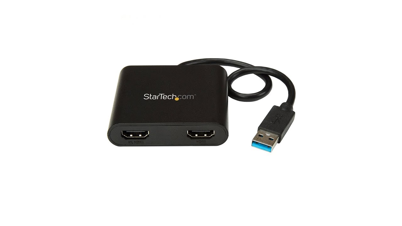 USB 3.0 - HDMI変換アダプター／デュアル2画面／4K30Hz+1080p
