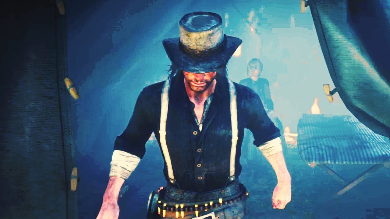RDR2: John Marston & Abigail Random Camp Event - YouTube