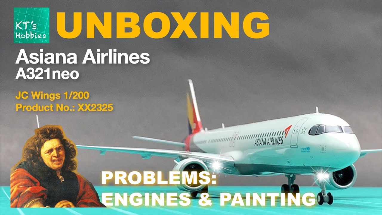 JC Wings 1/200 Asiana A321neo Unboxing and Review - YouTube