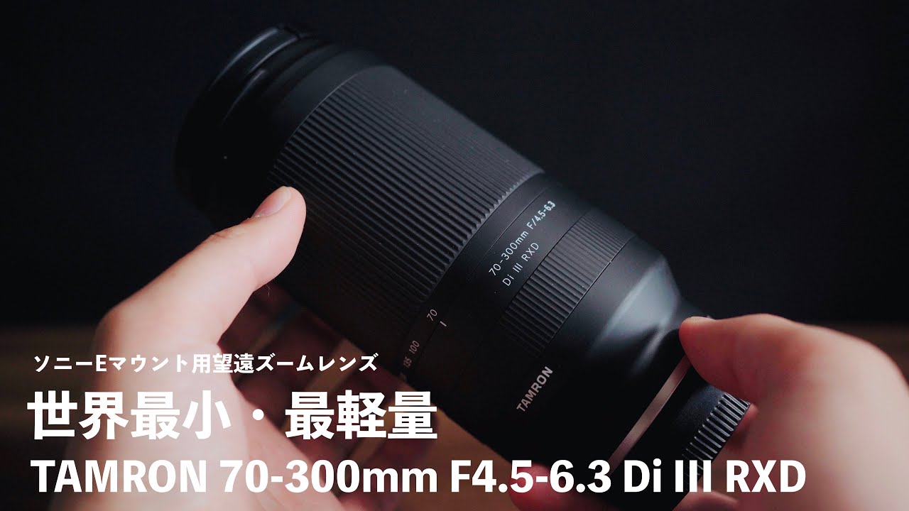 TAMRON 70-300mm F4.5-6.3】小型・軽量・安価なフルサイズ望遠レンズを