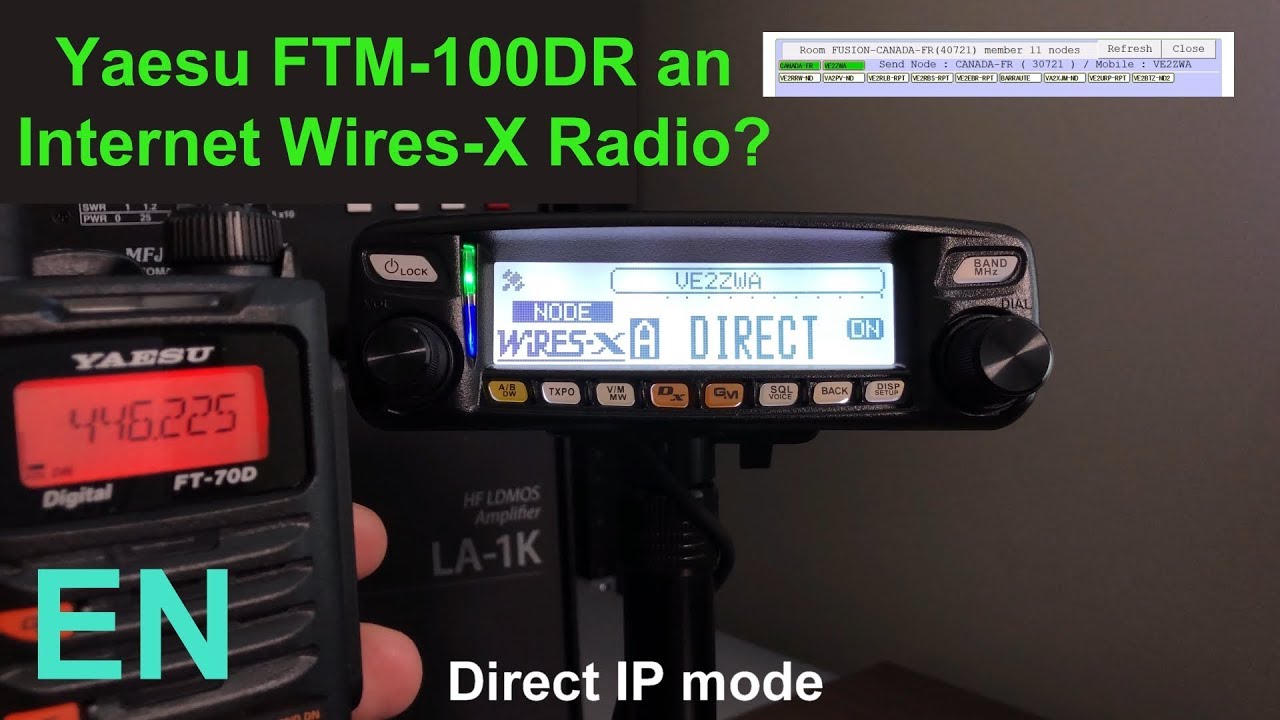 Yaesu FTM-100DR Wires-X Portable Digital Node and Firmware Update