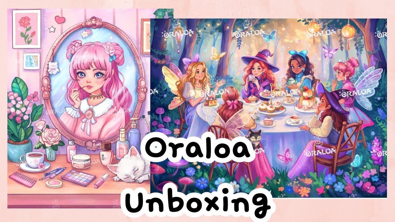 let's unbox 2 STUNNING oraloa diamond paintings | the mirror + tea