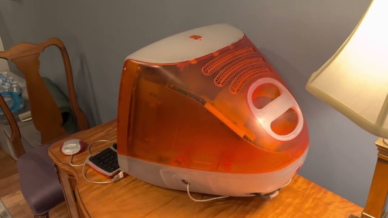 1999 iMac G3 Tangerine 333mhz 96 MB RAM 6 GB HHD. - YouTube