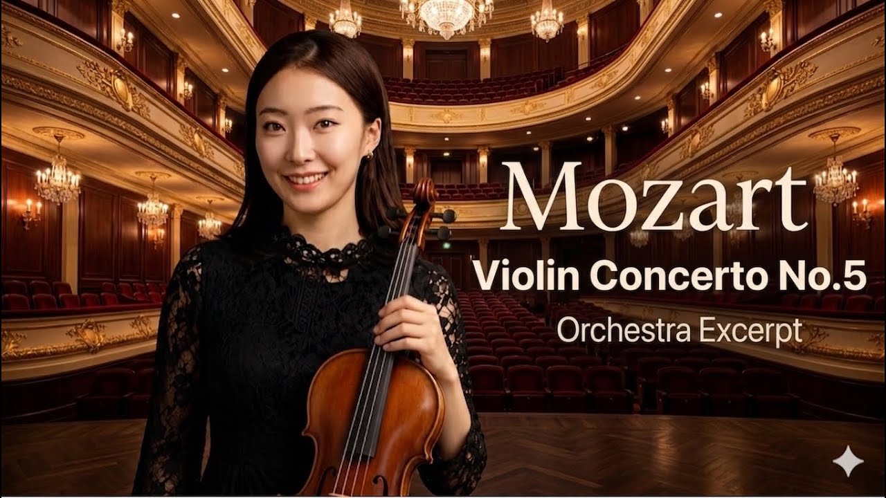 Mozart Violin Concerto No.5 1st mov, Violin Excerpt for Orchestra