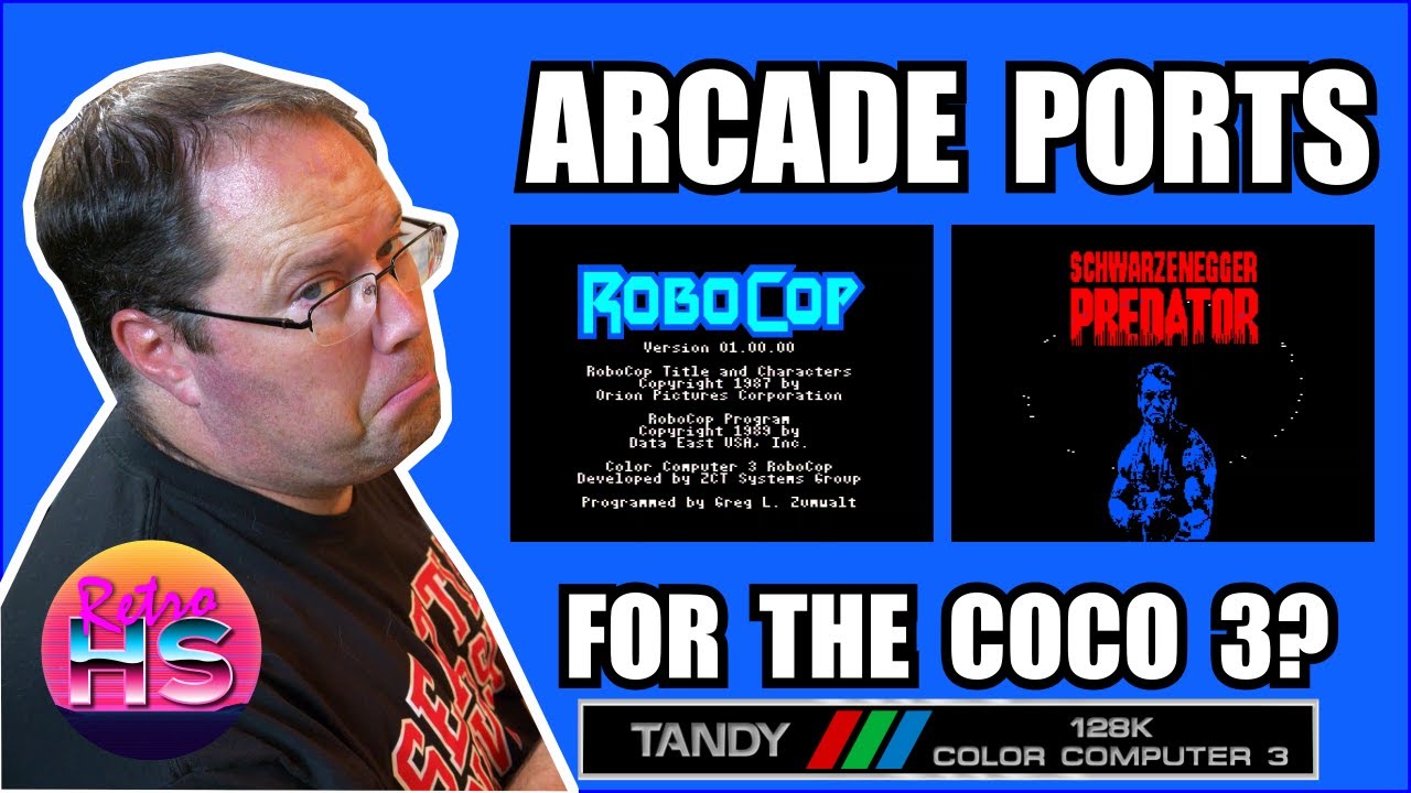 LET'S PLAY Arcade Games On The TRS-80 Color Computer 3 - YouTube
