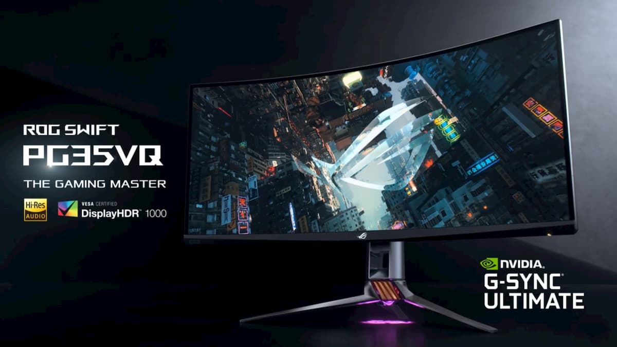 ASUSが35型ウルトラワイドHDRゲーミングモニター ASUS「ROG SWIFT