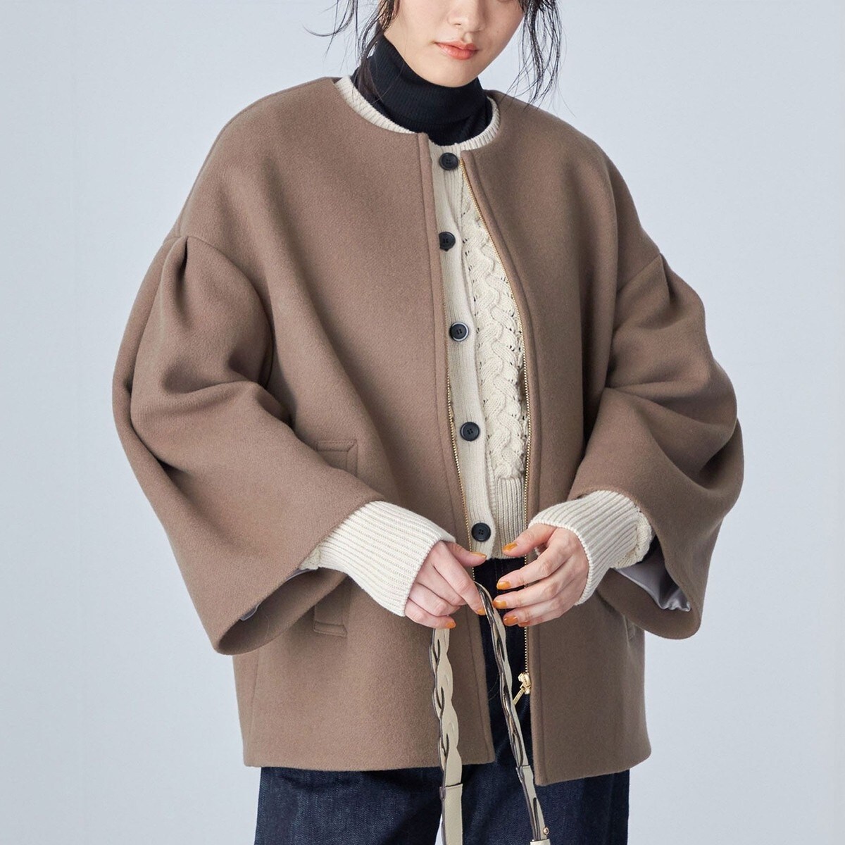 Bellandi SUPER130 コクーン ショート コート ◇ | シップス(SHIPS