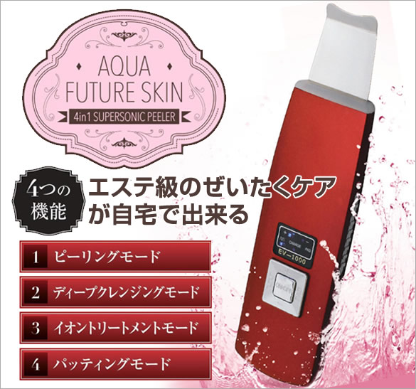アクアフューチャースキン4in1 美顔器 AQUA FUTURE SKIN 4in1