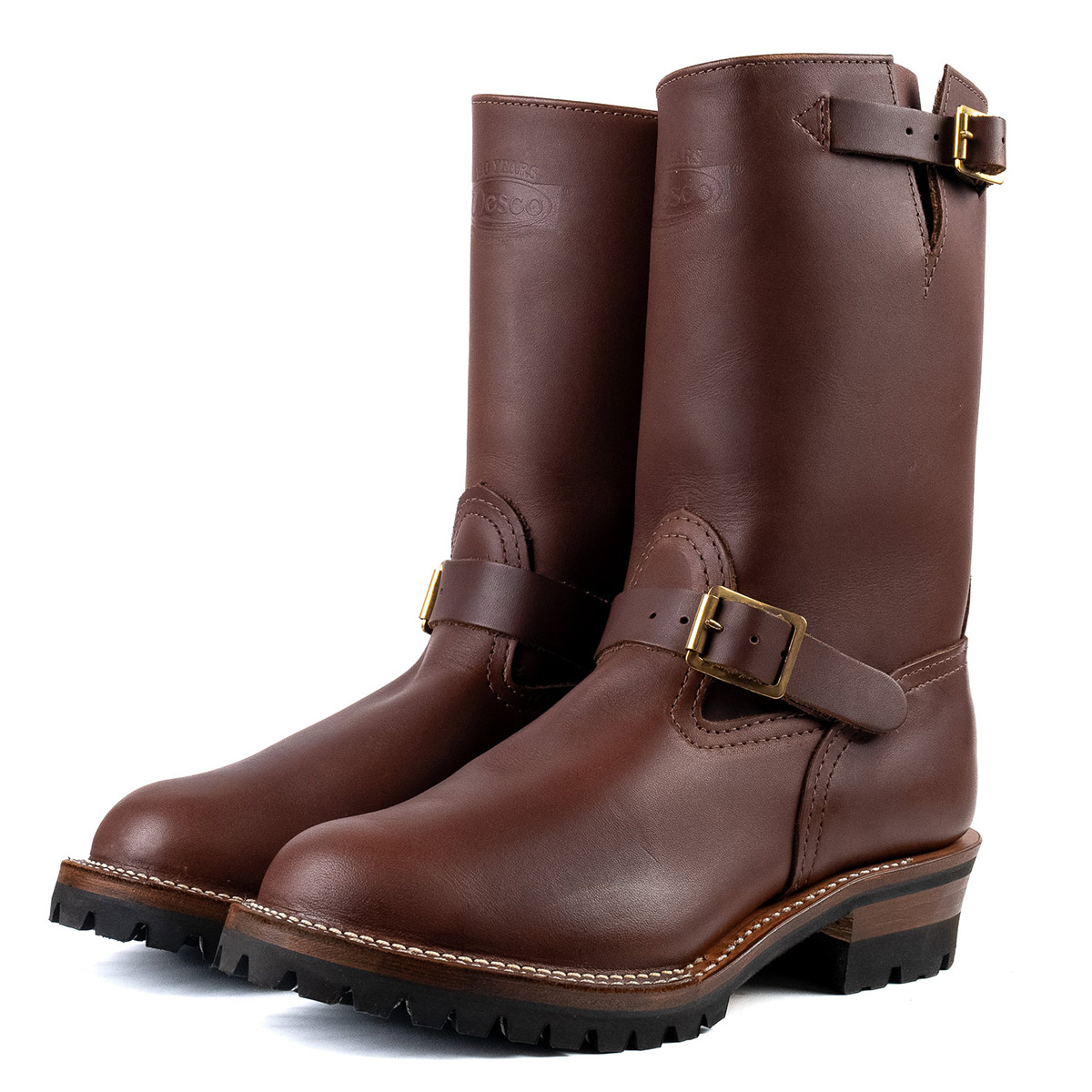ウエスコブーツ] WESCO BOSS Brown 7710-100 Brass Roller Buckles