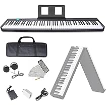 Amazon | ニコマク NikoMaku 電子ピアノ 88鍵盤 折り畳み式 SWAN-X 黒