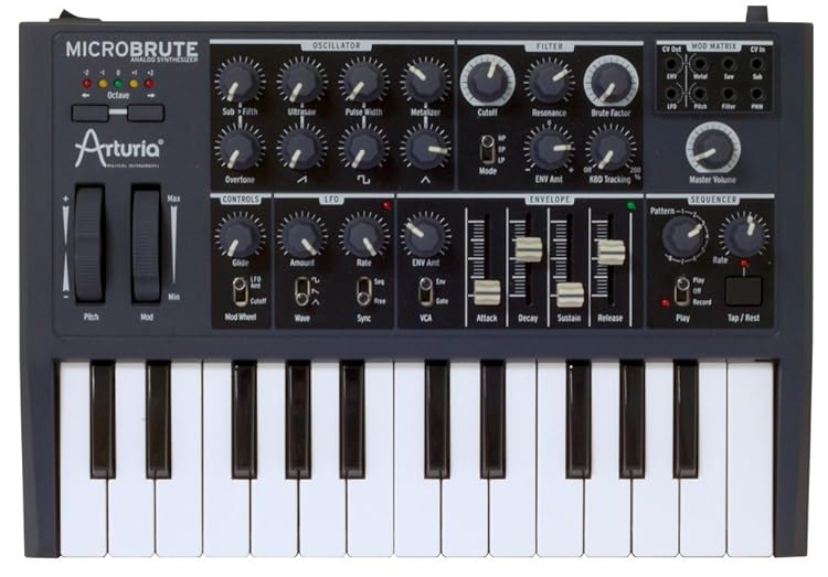 Arturia Microbrute - MINIBRUTEをよりコンパクトにしたアナログ
