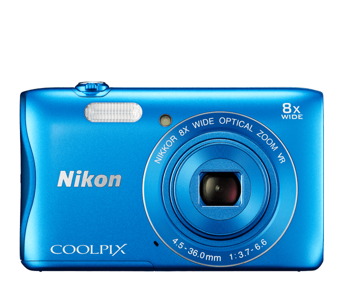 Nikon COOLPIX S3700 Blue | Point & Shoot Cameras | Nikon
