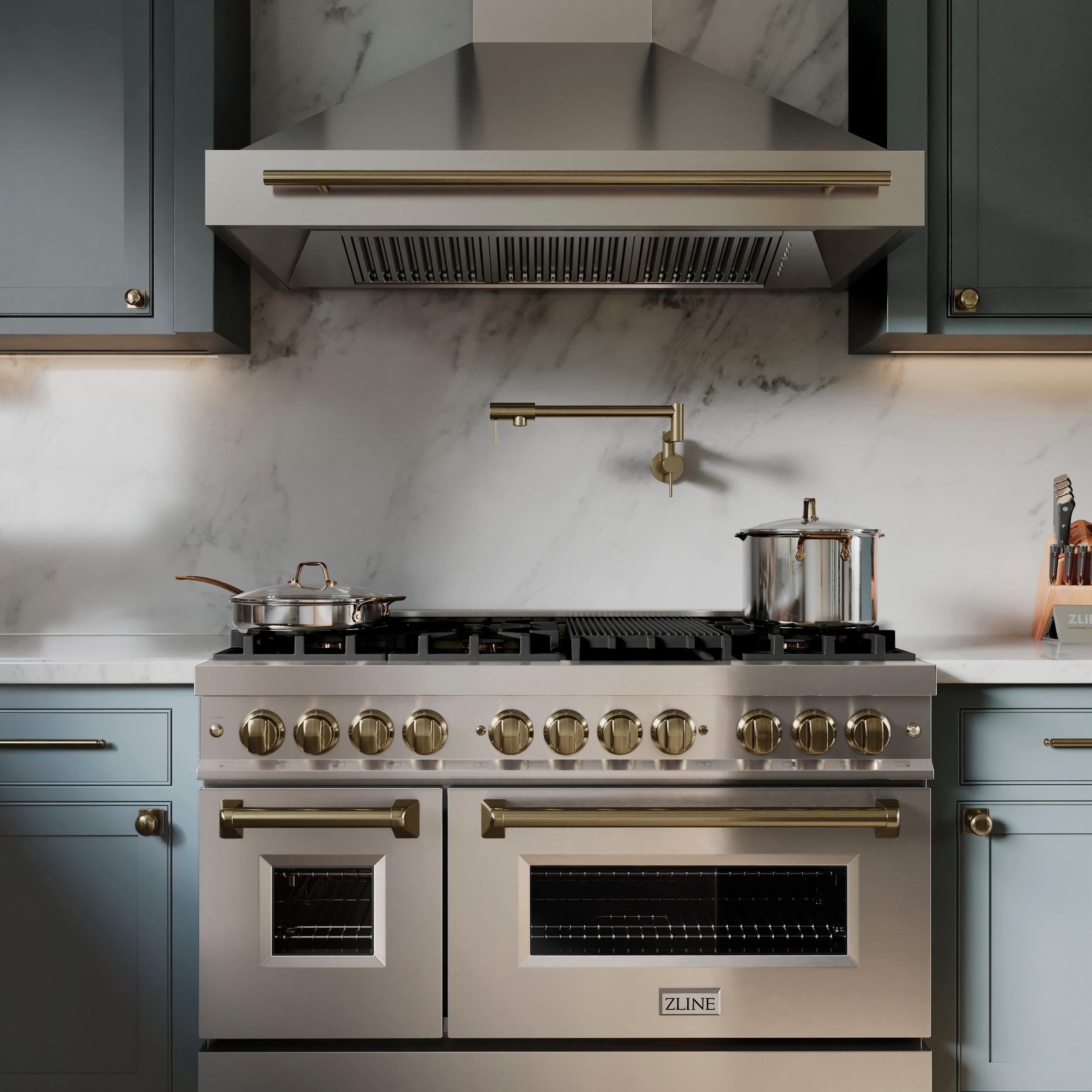 8654STZ48CB by Zline Kitchen and Bath - ZLINE Autograph Edition 48