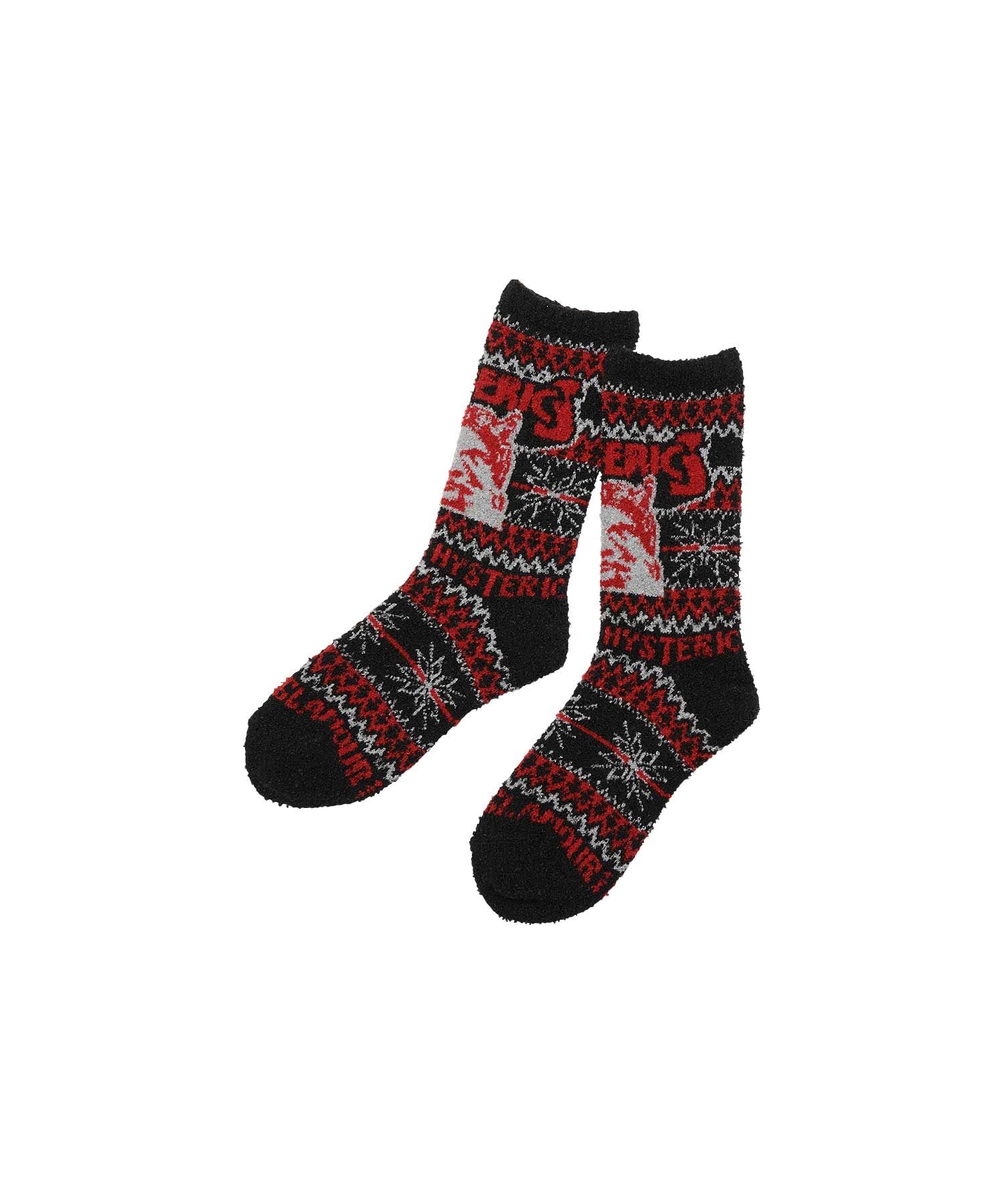SEE NO EVIL ノルディック柄ソックス|HYSTERIC GLAMOUR WOMEN