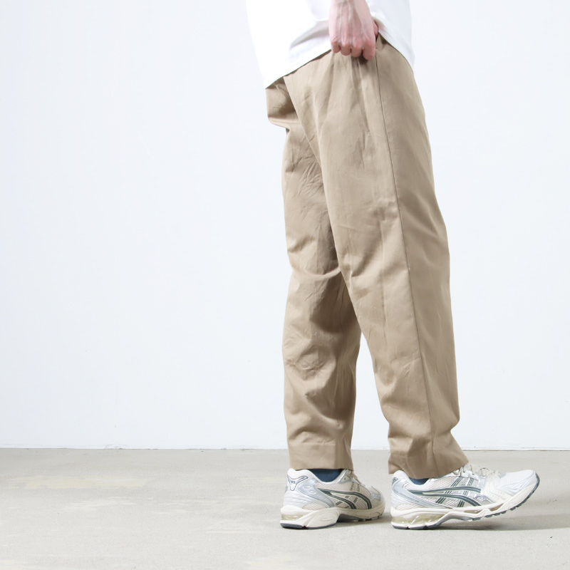 YAECA (ヤエカ) CHINO CLOTH PANTS TACK TAPERED / チノクロスパンツ