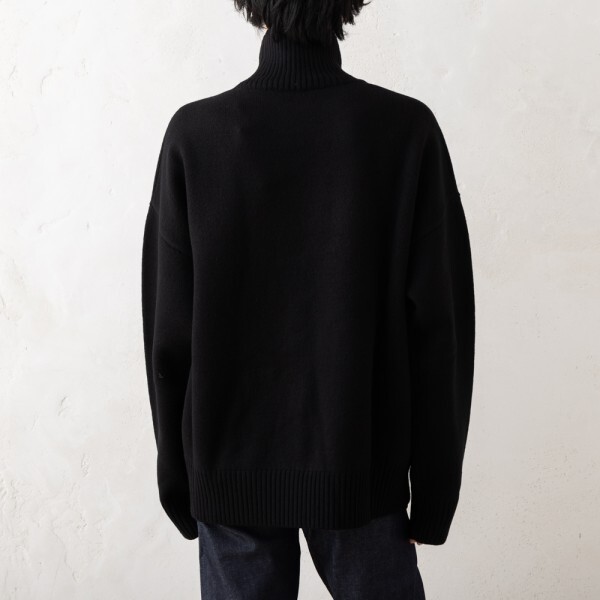 アミパリス ニット セーター ブラック メンズ AMI PARIS BFUKS40201