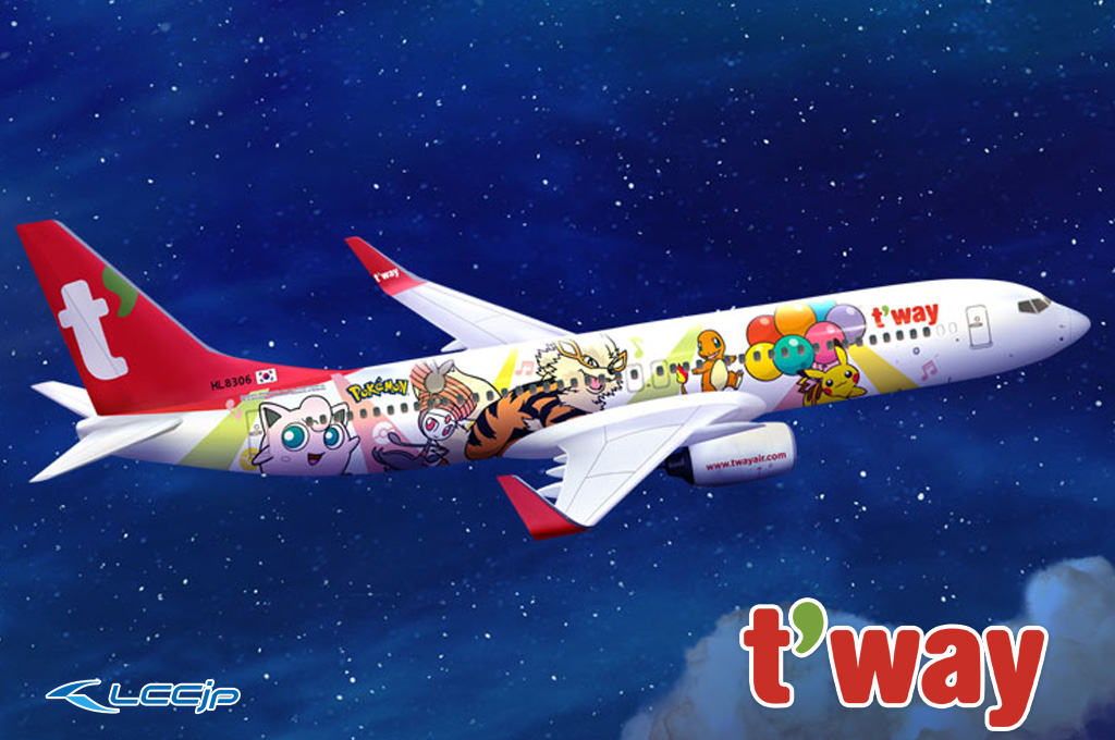 ティーウェイ航空、「ピカチュウジェットTW」12月末から運航開始！主に