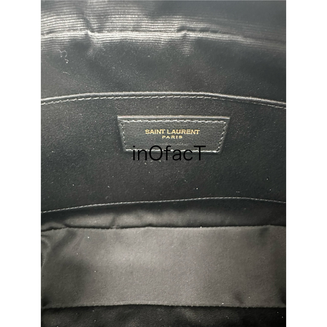 SAINT LAURENT - 黒×金 正規新品 Saint laurent サンローラン ルー