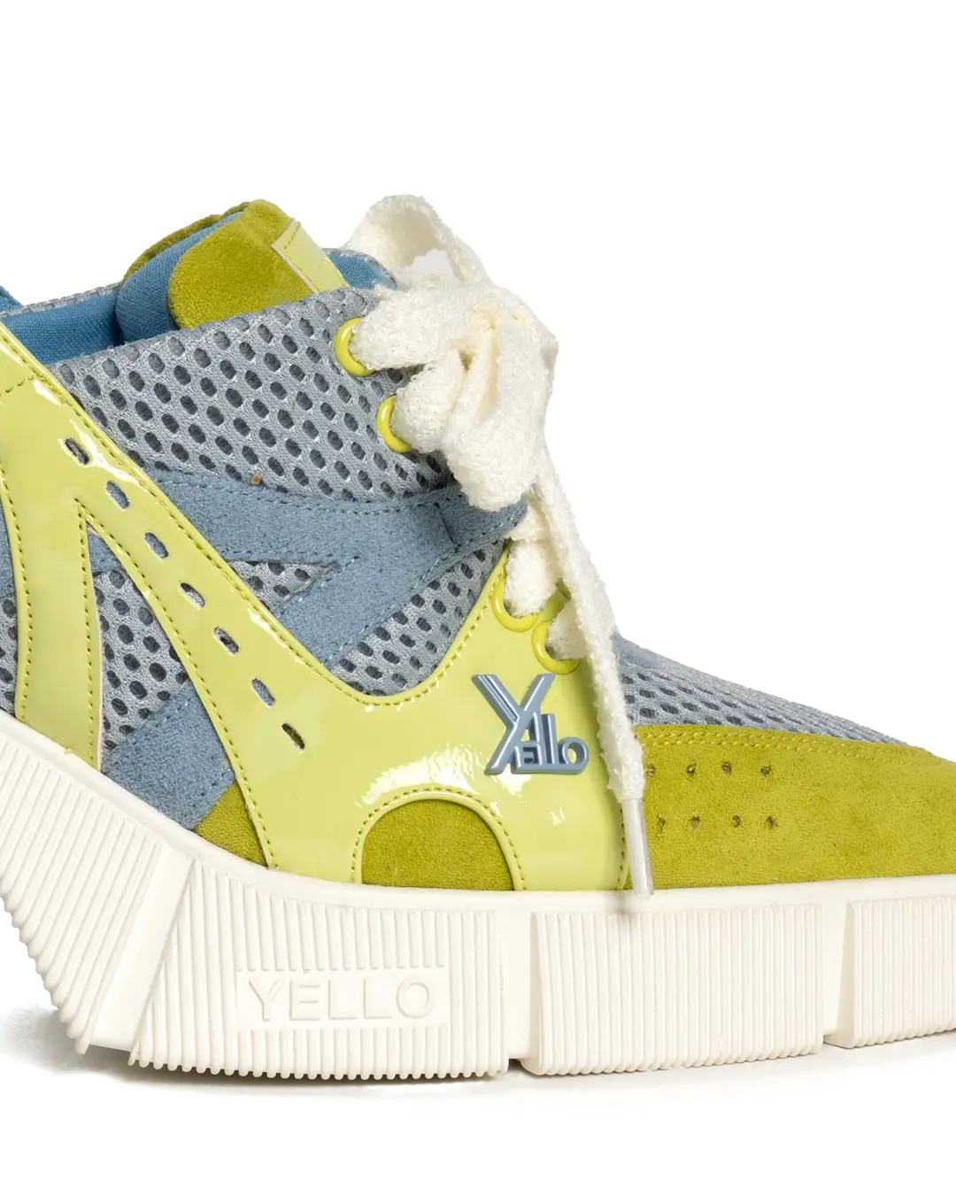 YELLO DAM SNEAKER MULES バーガンディ/イエロー YELLO DAM SNEAKER