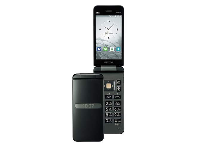au、「＋メッセージ」に対応した4G LTEケータイ「GRATINA KYF39
