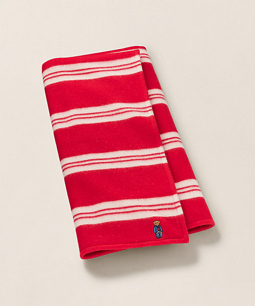 Polo ベア ストライプド ハーフ ブランケット | RALPH LAUREN HOME