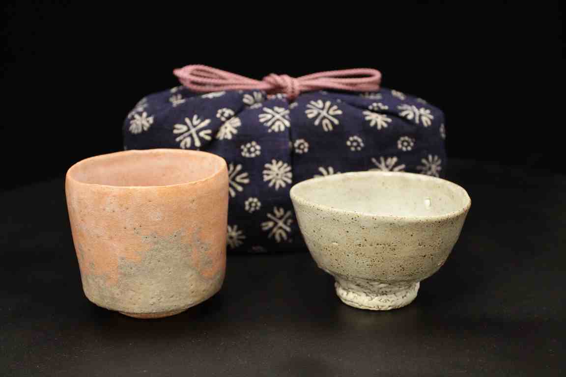 杉本貞光 赤楽旅茶碗 Sadamitsu Sugimoto Red Raku small cup (portable)