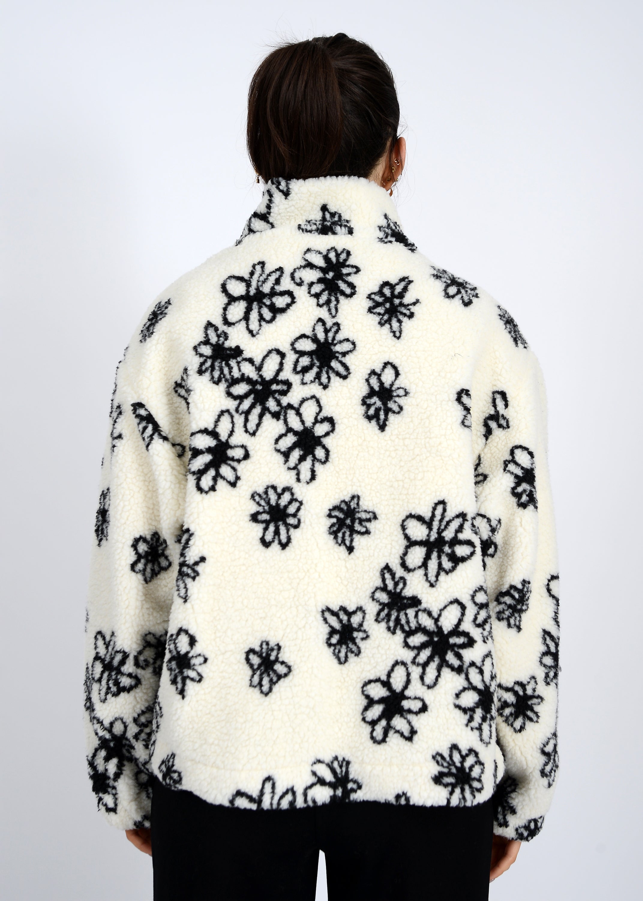 Whistler Sherpa Jacket - Black Floral | RD STYLE - FINAL SALE