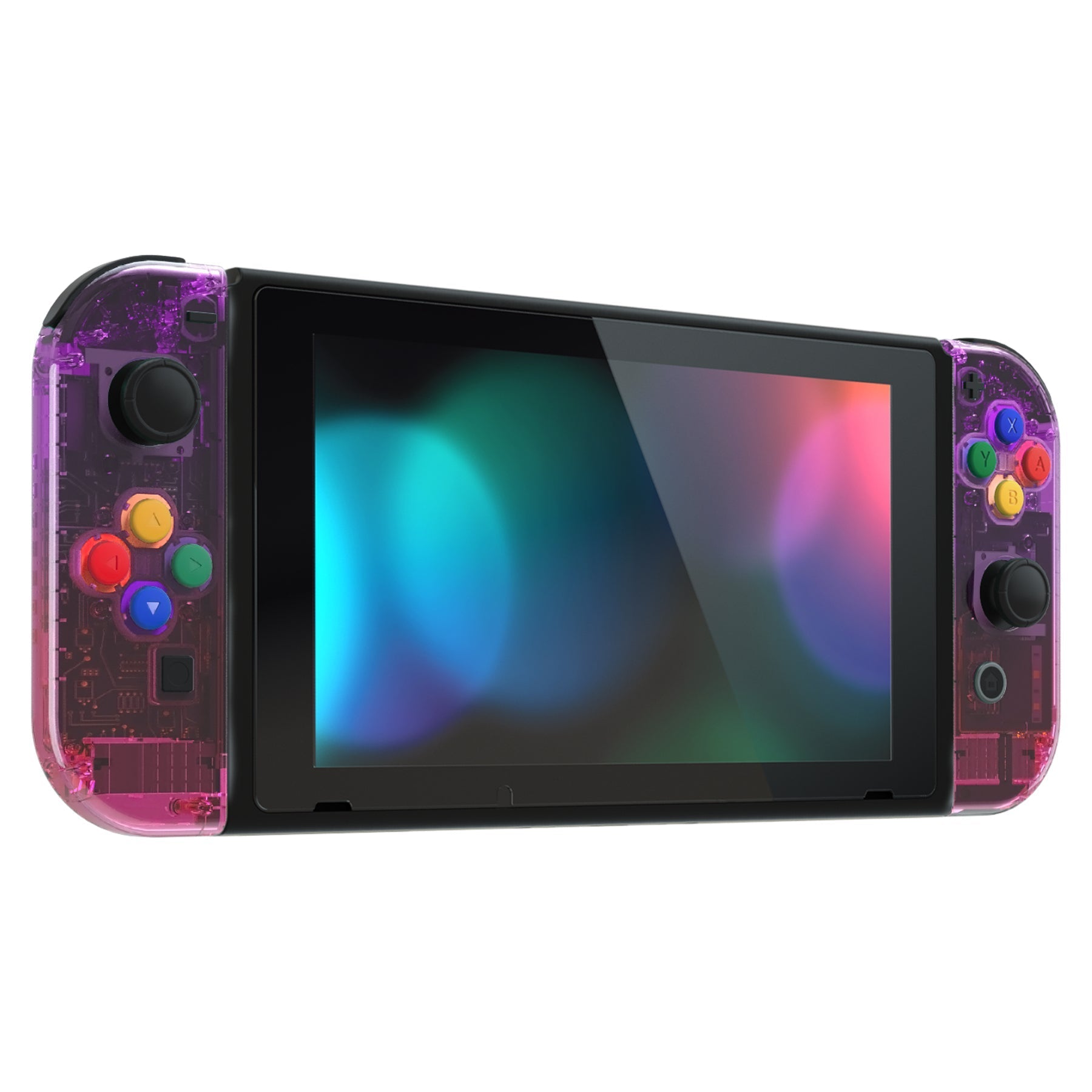 eXtremeRate Nintendo Switch用交換フルセットシェル＆ボタン【クリア