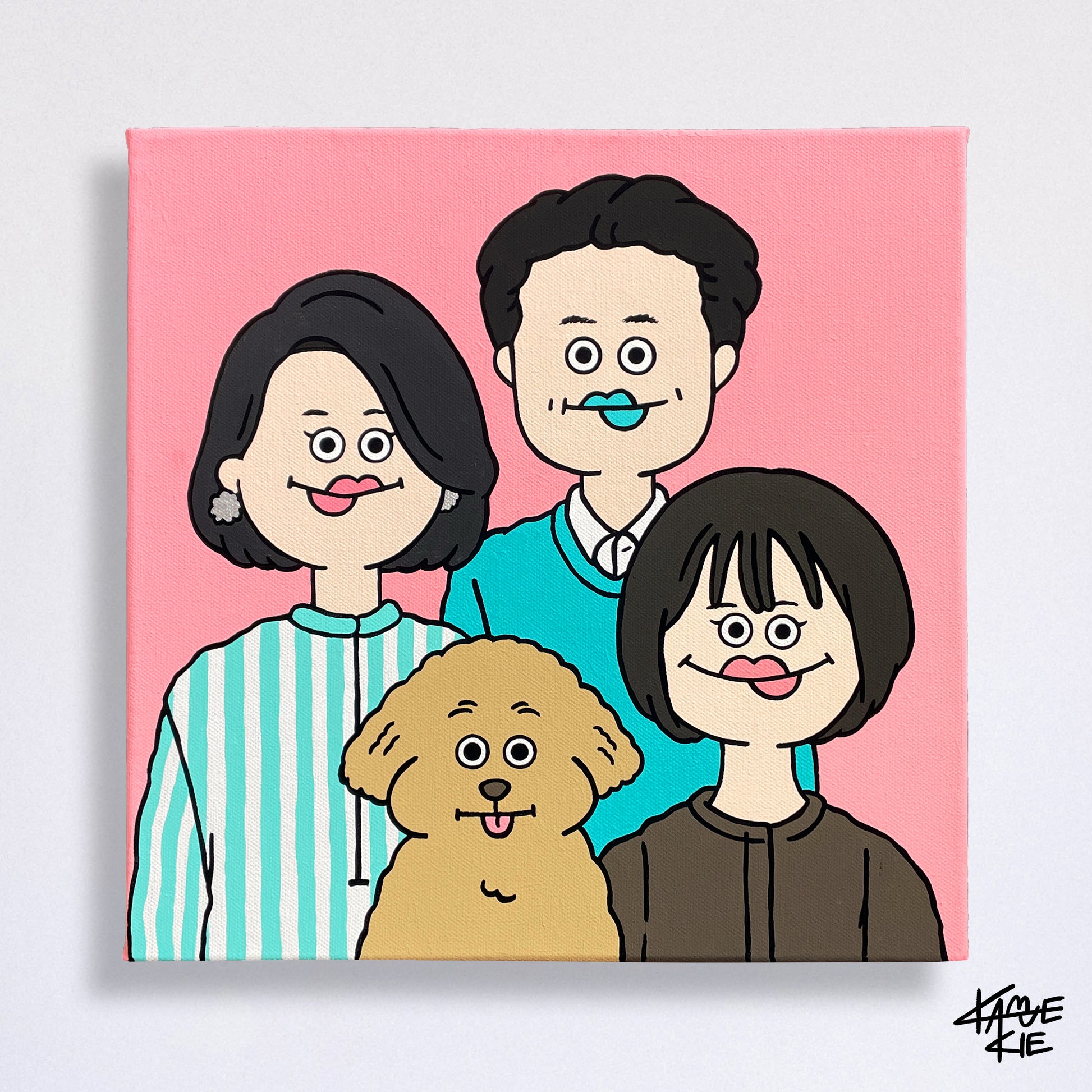 30cm】似顔絵オーダー キャンバス画（現物納品） – KAMENOCO SHOP