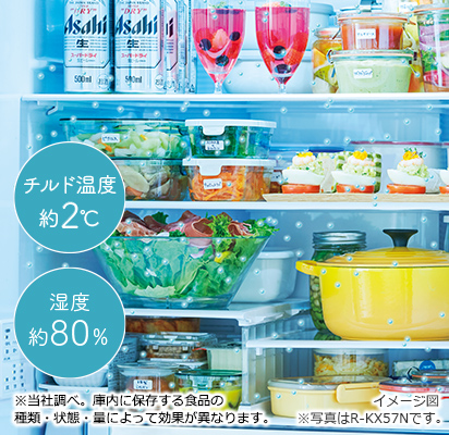 KXタイプ R-KX50N ： 冷蔵庫 ： 日立の家電品
