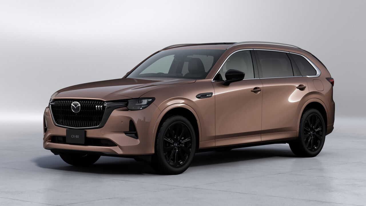 夢メッセみやぎで「CX-80 XD-HYBRID Premium Sports（ジェットブラック
