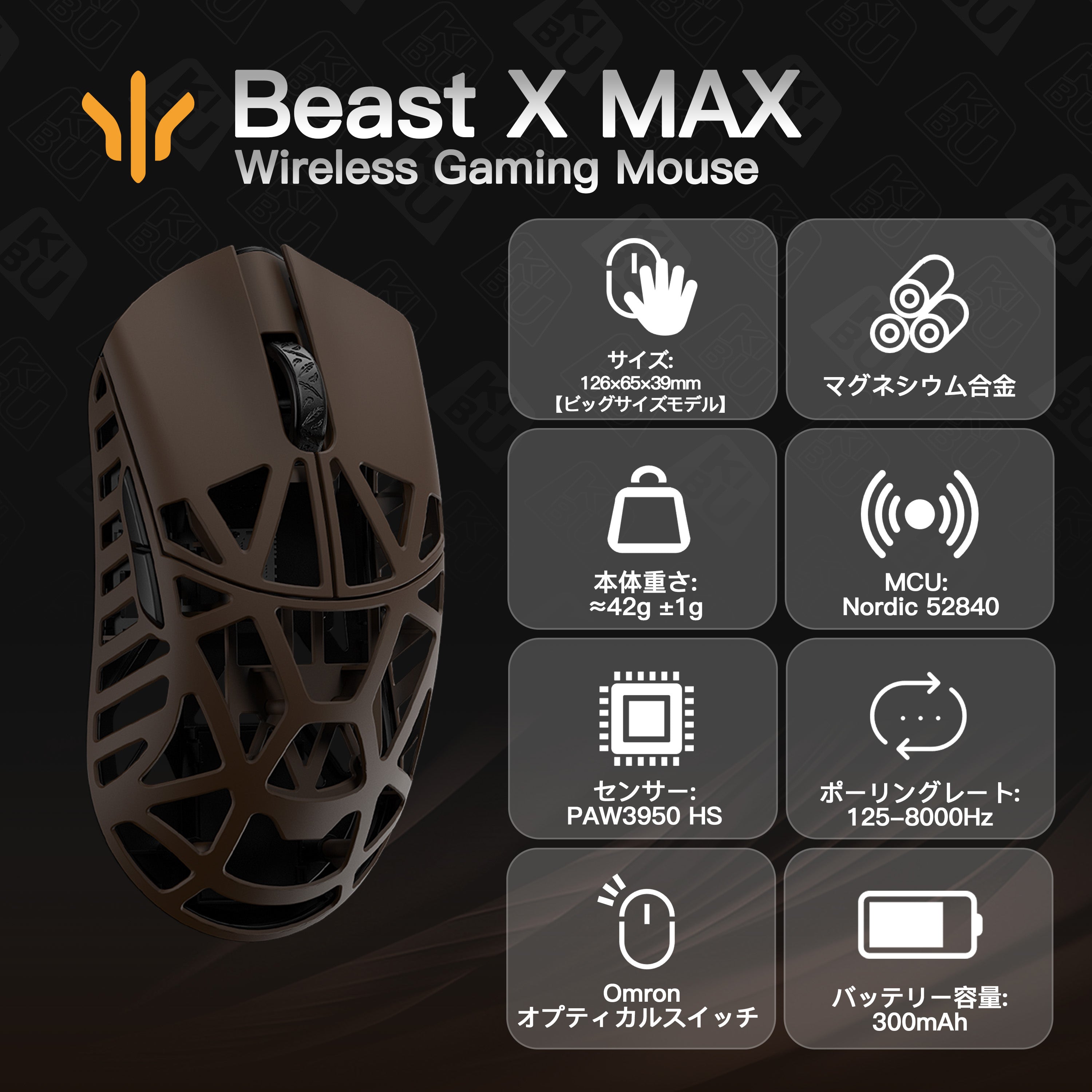 WLMOUSE Beast X Max Page2【ゲーミングマウス】