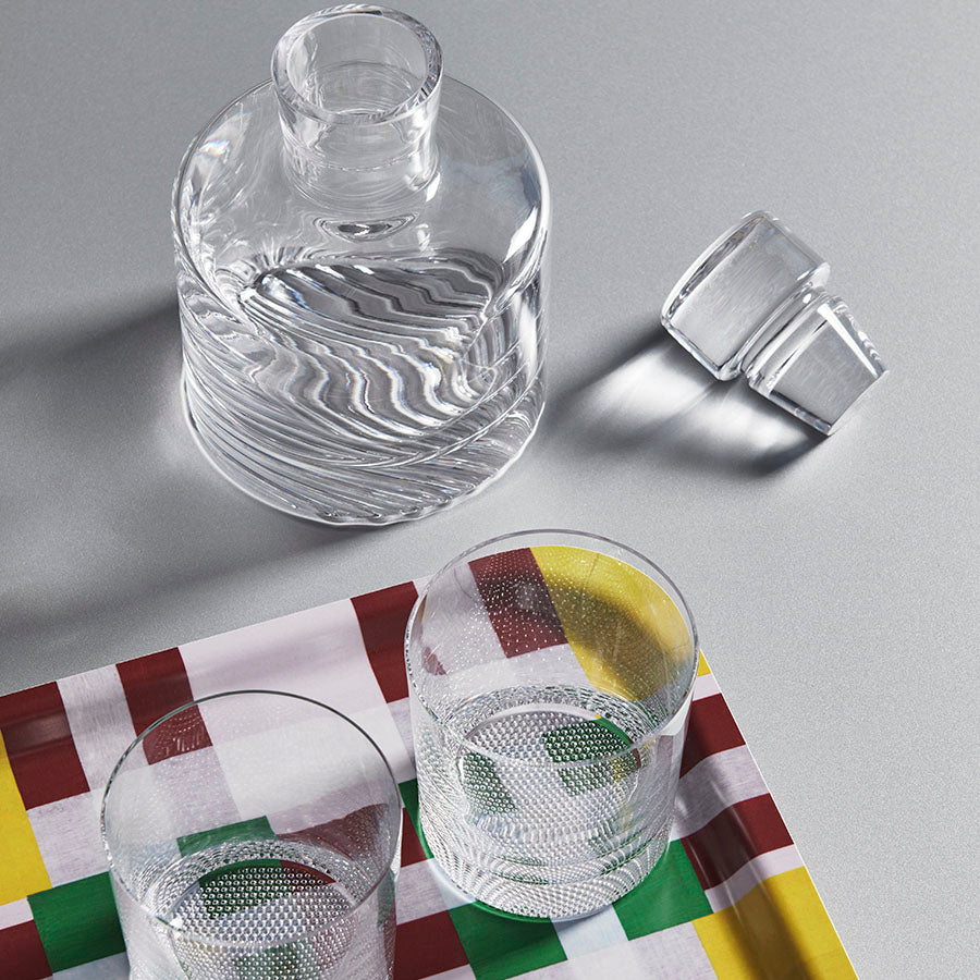 Kosta Boda Wave Decanter DOF Limelight Glass Gift Set Crystal 2-pack