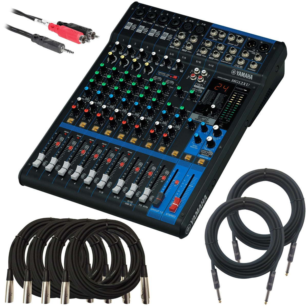 Yamaha MG12XU 12-Channel Compact Stereo Mixer and USB Audio