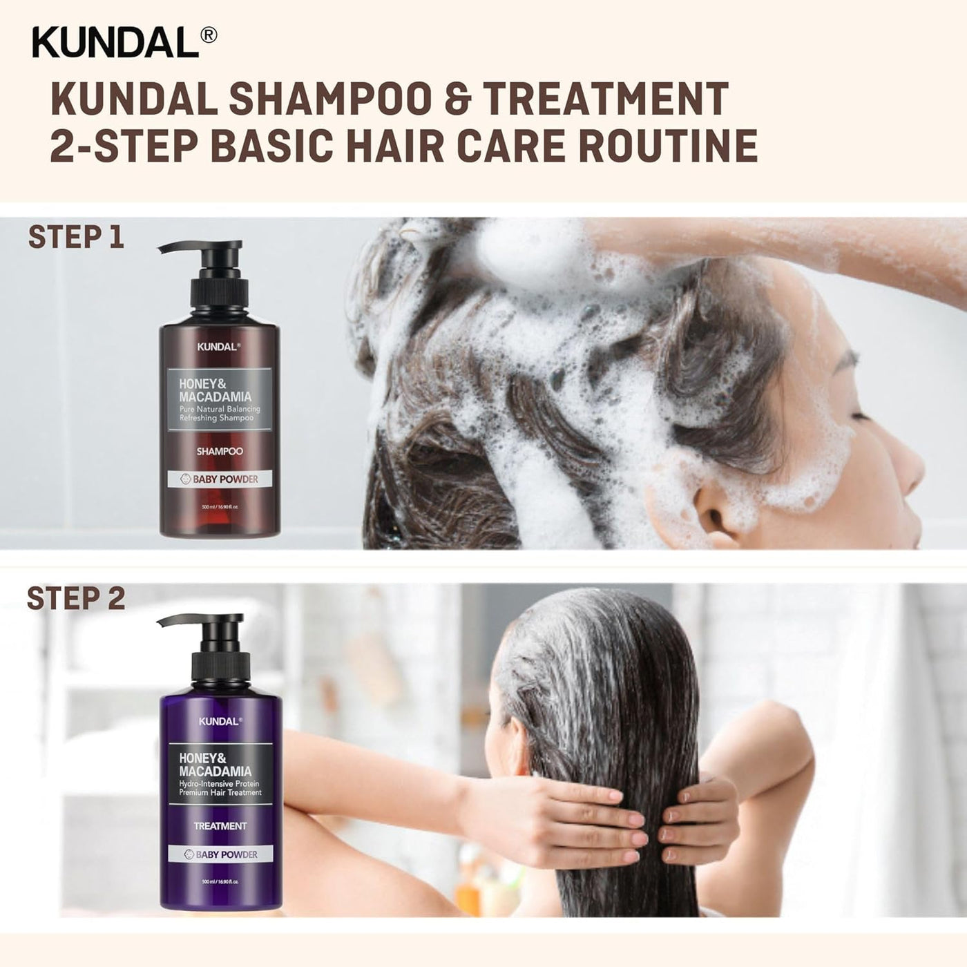 Honey & Macadamia Pure Natural Shampoo 500ml + Protein Premium
