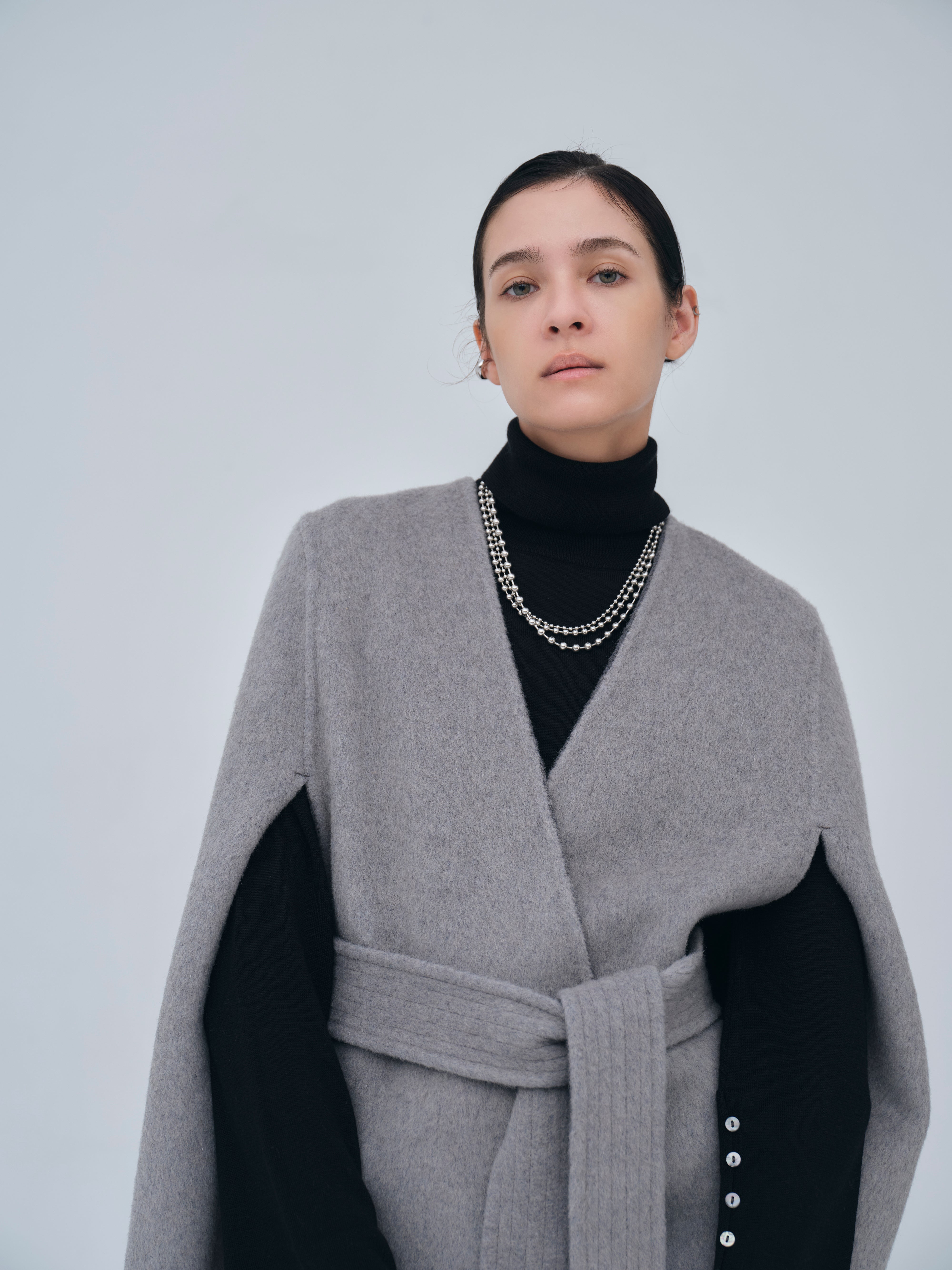 Dual Face Cape Coat – L'AUBE BLANC