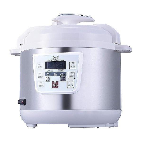 dショッピング |D＆S 家庭用マイコン電気圧力鍋 2.5L レシピブック付き