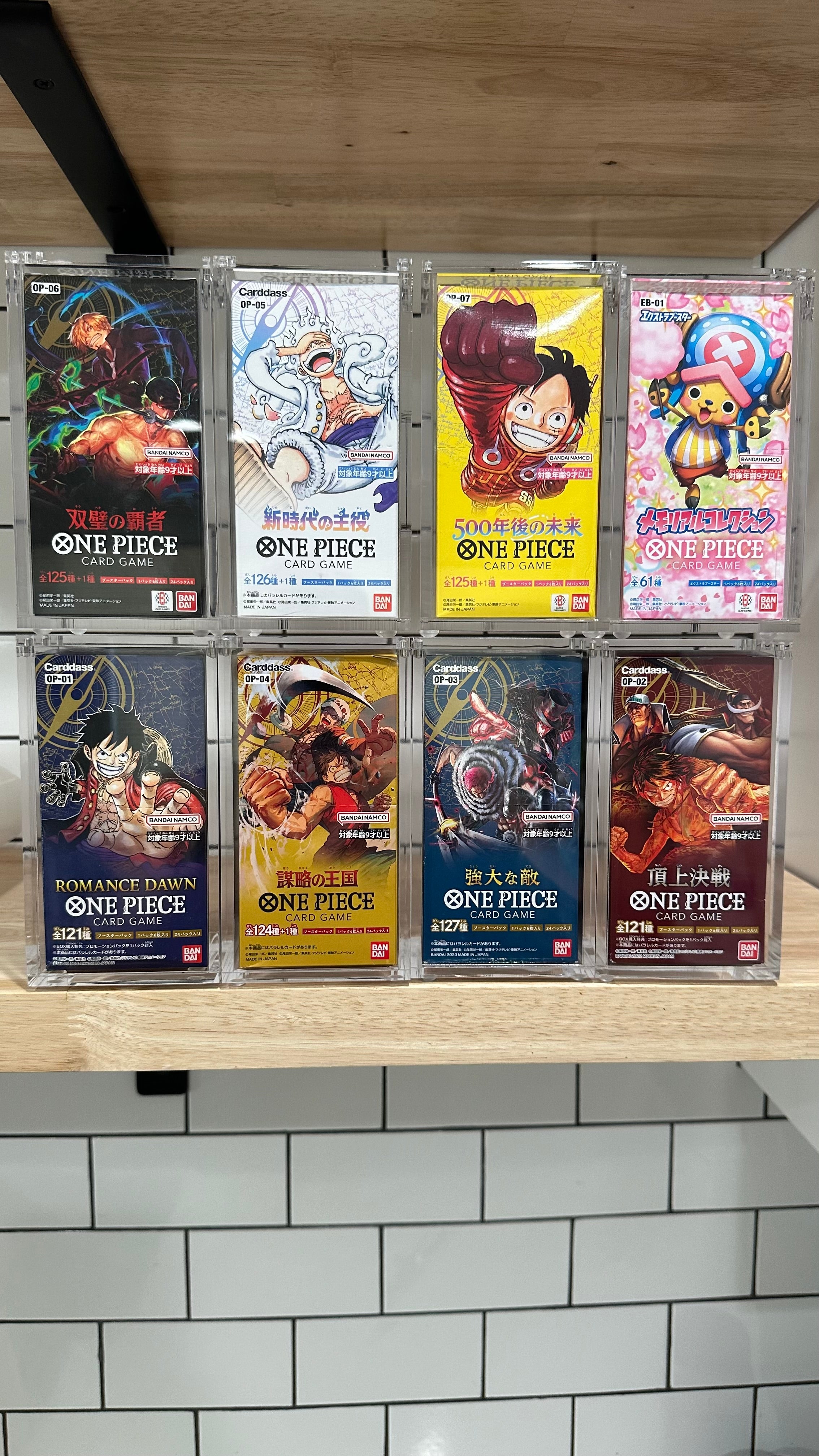 Japanese One piece booster box acrylic case – LOGANS POKESHIP