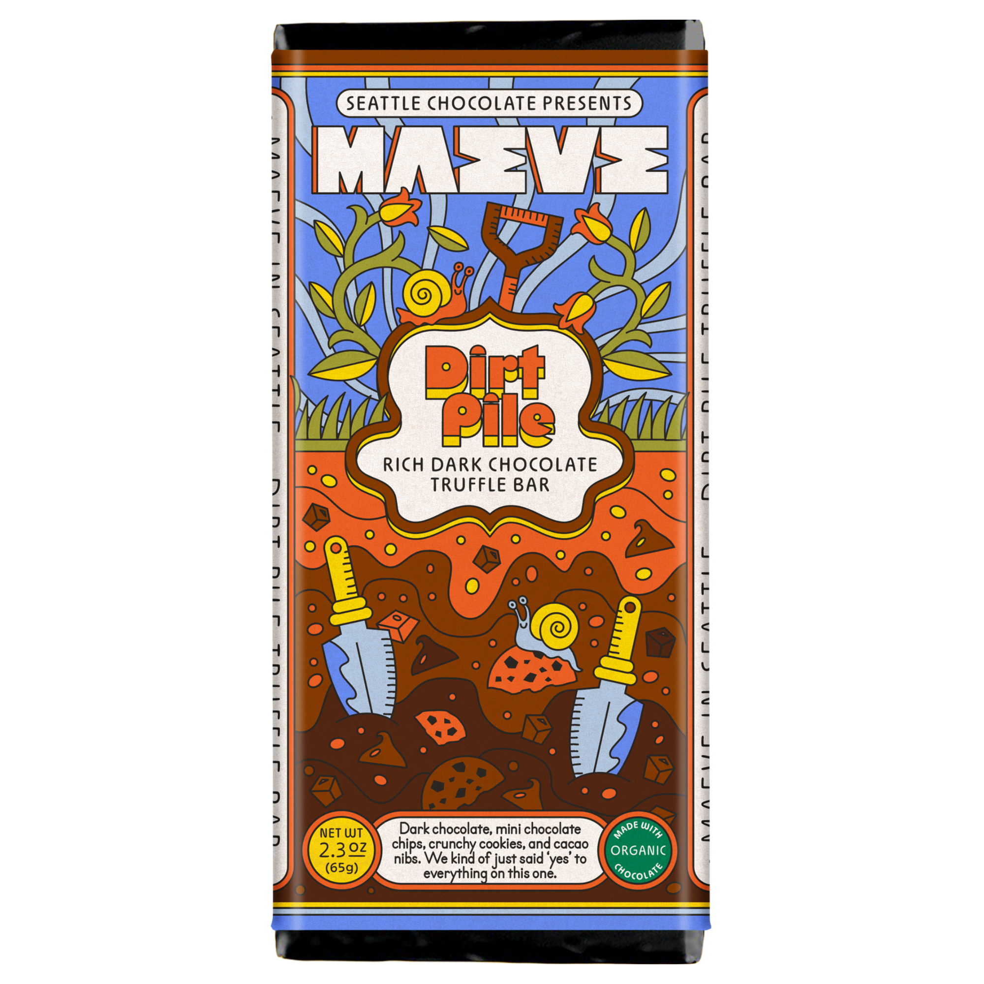 Dirt Pile Crunchy Chocolate Bar | Shop Maeve Sustainable Chocolate