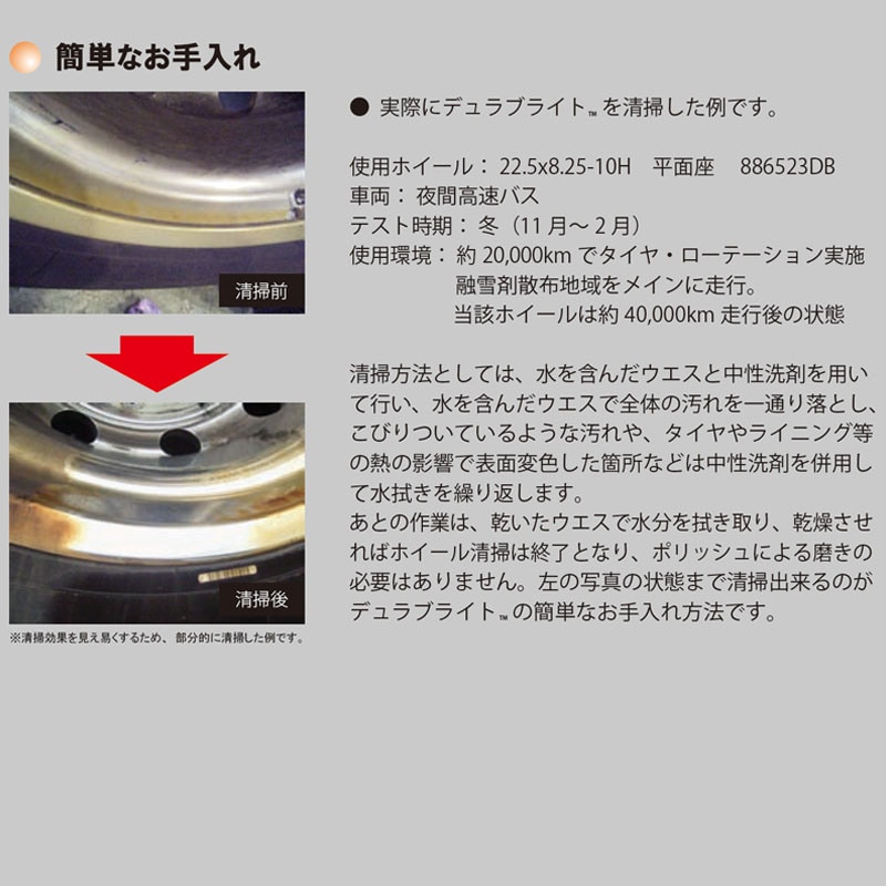 価格｜アルコア デュラブライト 22.5インチ×7.50(160) 10穴/335 ISO