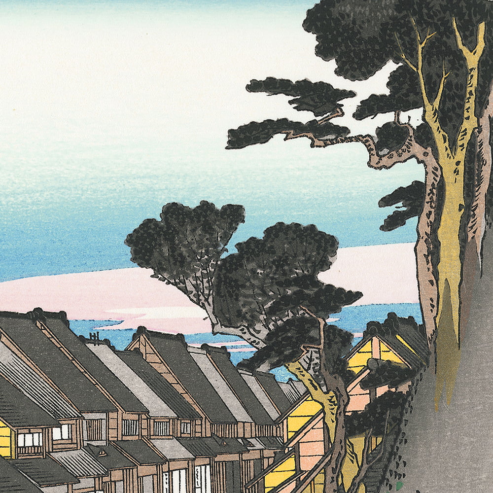 坂本龍馬 浮世絵「龍馬が見た景色 品川」【特別額装】｜浮世絵工房
