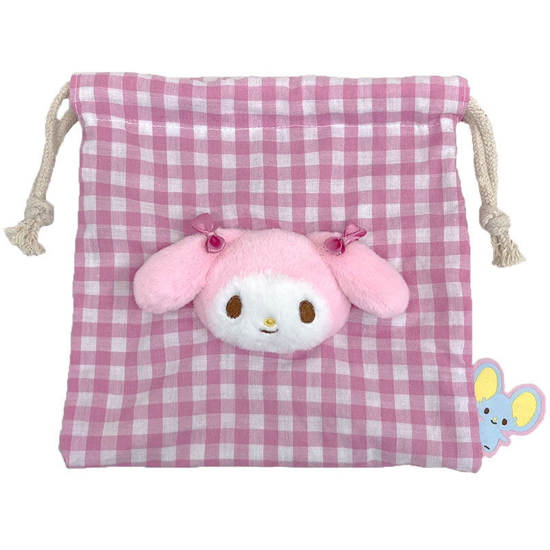 サンリオキャラクターズ ボアフェイス 巾着 マイメロデイ