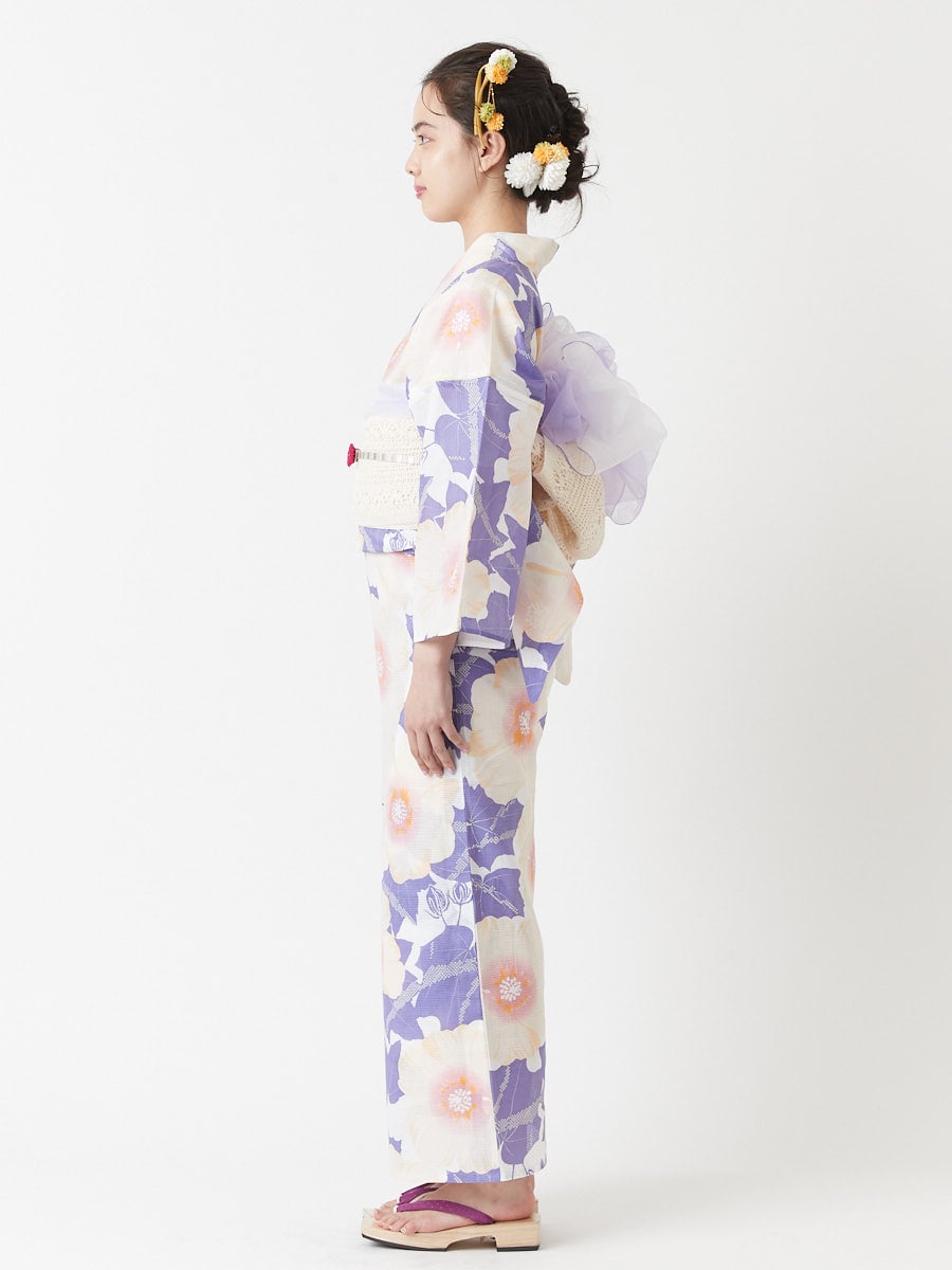 浴衣単品「夏芙蓉」(FREE ラベンダー): ふりふ ｜ミマツグループ