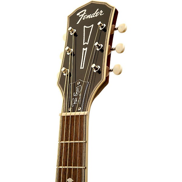 Open Box Fender Ron Emory Loyalty Parlor Acoustic Guitar Vintage