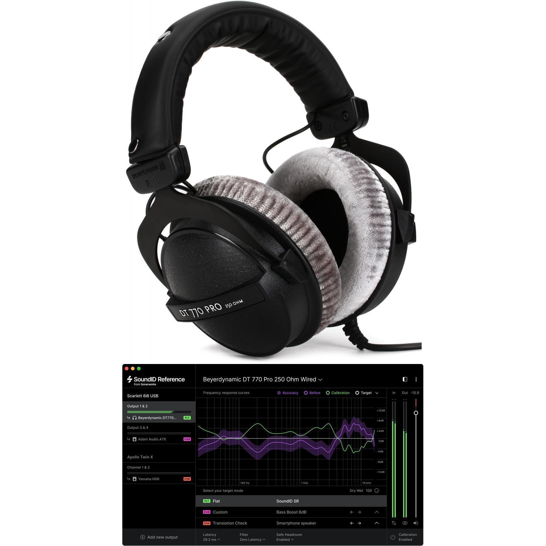 Beyerdynamic DT 770 Pro 250 ohm Closed-back Headphones with