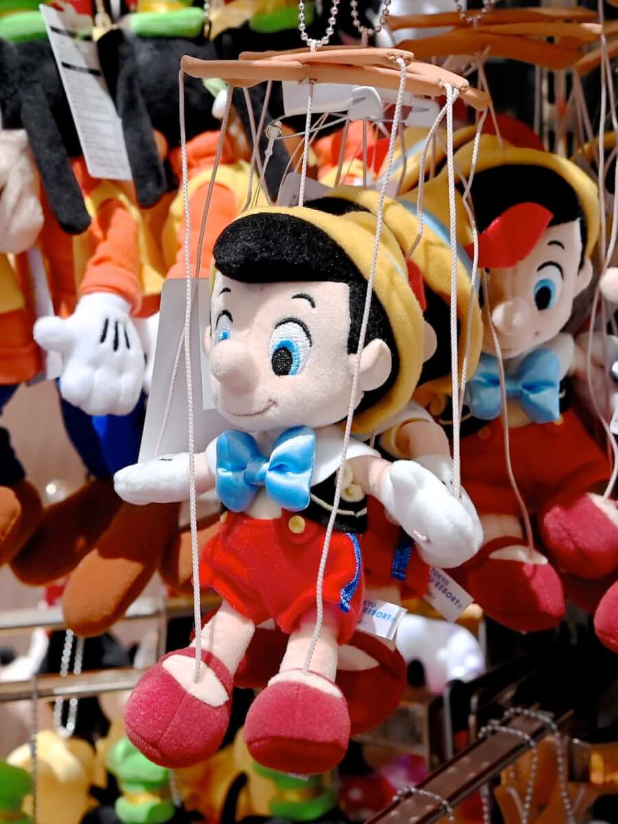 あやつり人形デザイン！東京ディズニーランド『ピノキオ』ぬいぐるみ