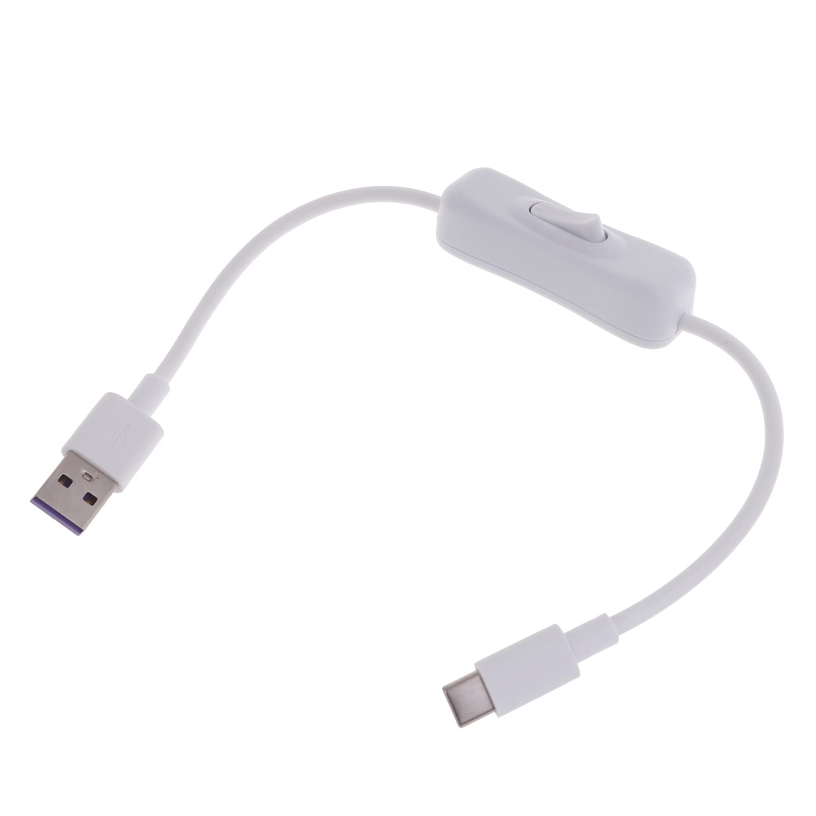 Amazon.co.jp: ホワイトUSB Type-Cケーブル、スイッチ付き、デジタル