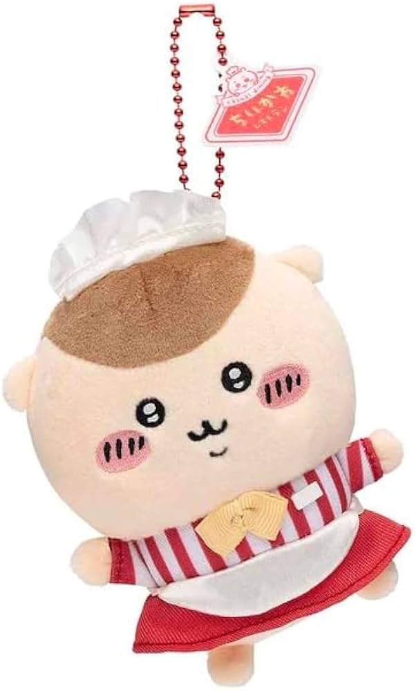Amazon.co.jp: Chiikawa Restaurant Hall Staff Mascot Plush Toy