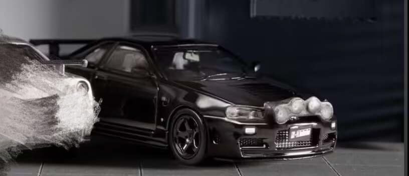Amazon | 1/64 Street Weapon Skyline GT-R R34 Drift ドリフト 黒