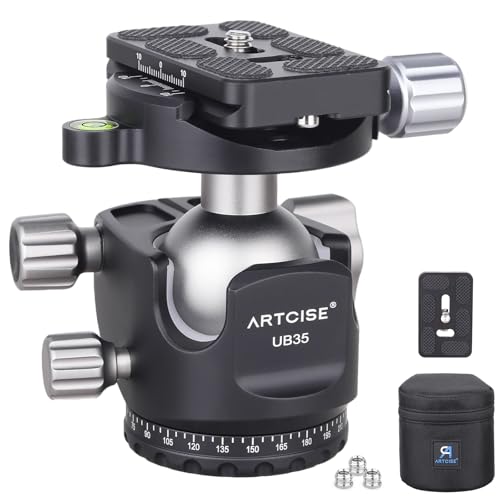 Amazon | 低重心 ボール雲台 35mm直径 パノラマ 自由雲台 ボール